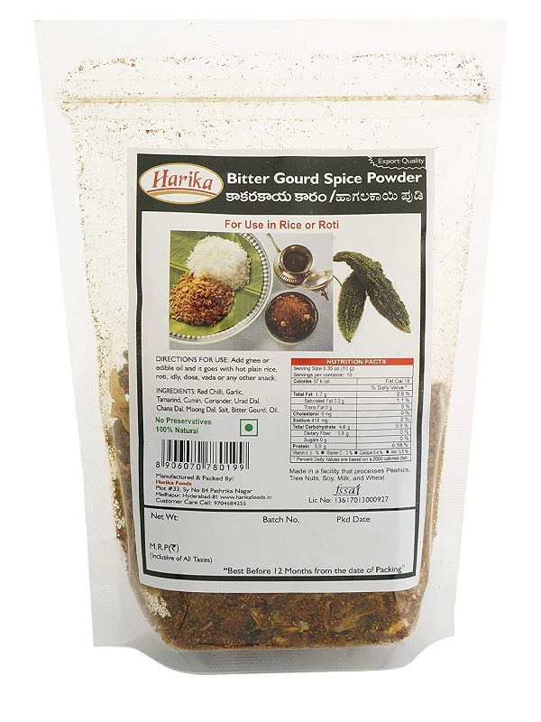 Harika Bitter Gourd Spice Powder (Karela/ Kakarakaya) - 350g