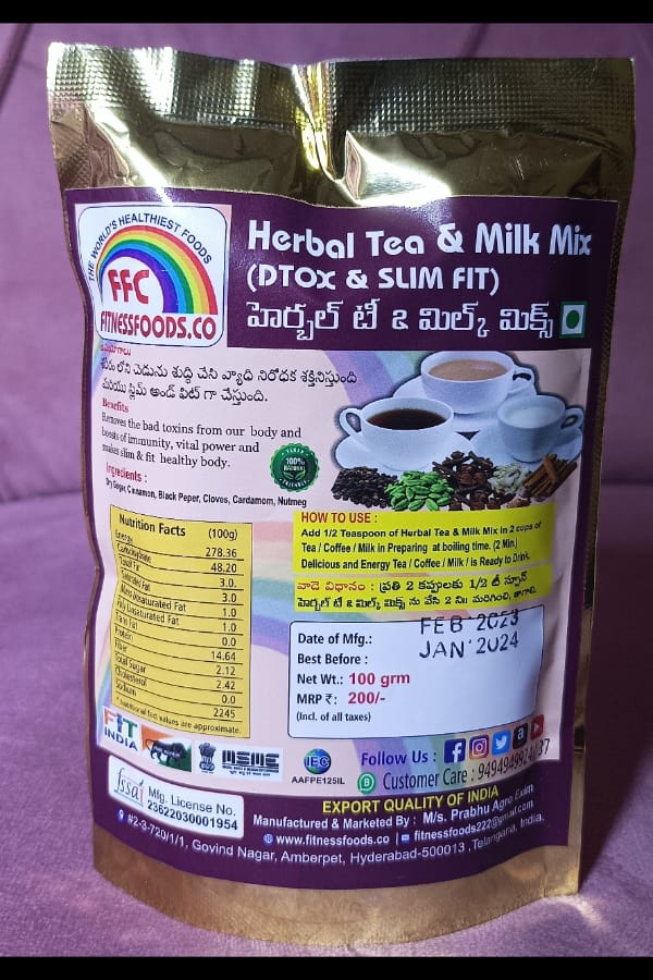 Herbal Tea & Milk Mix