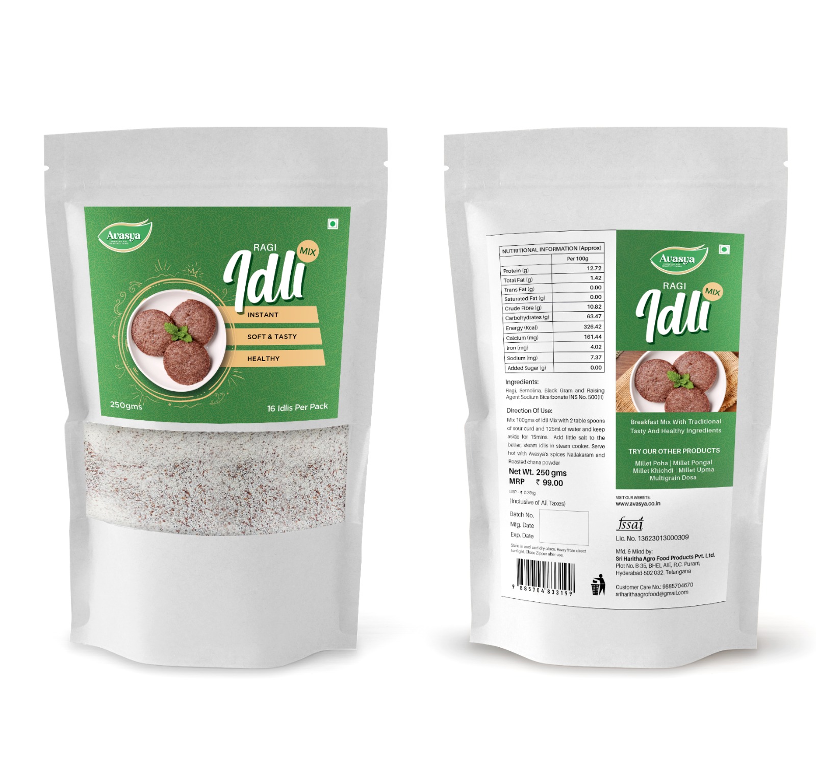 Ragi Idli Mix