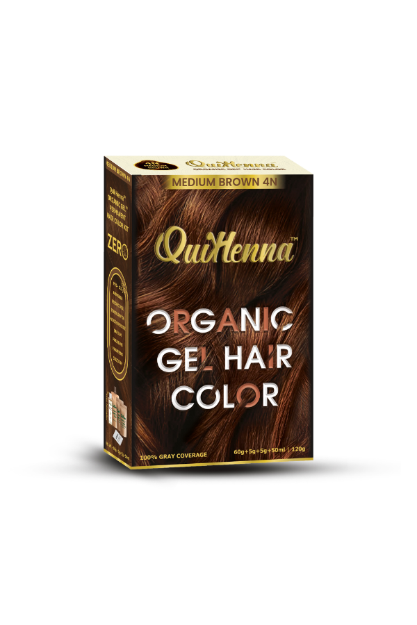 Damage Free Organic Gel Hair Color Medium Brown 4N