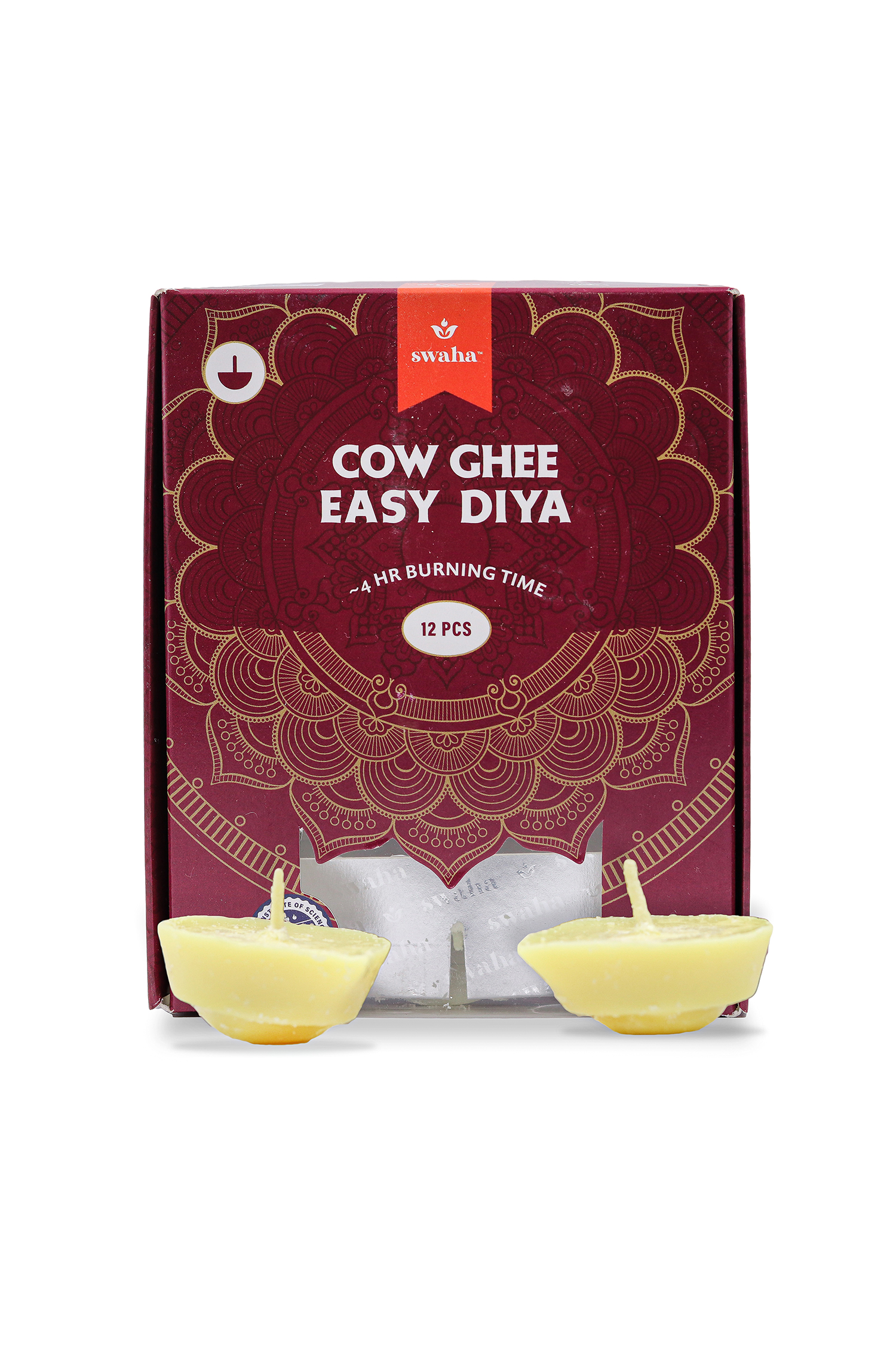 Cow Ghee 4hrs burning 12 pcs