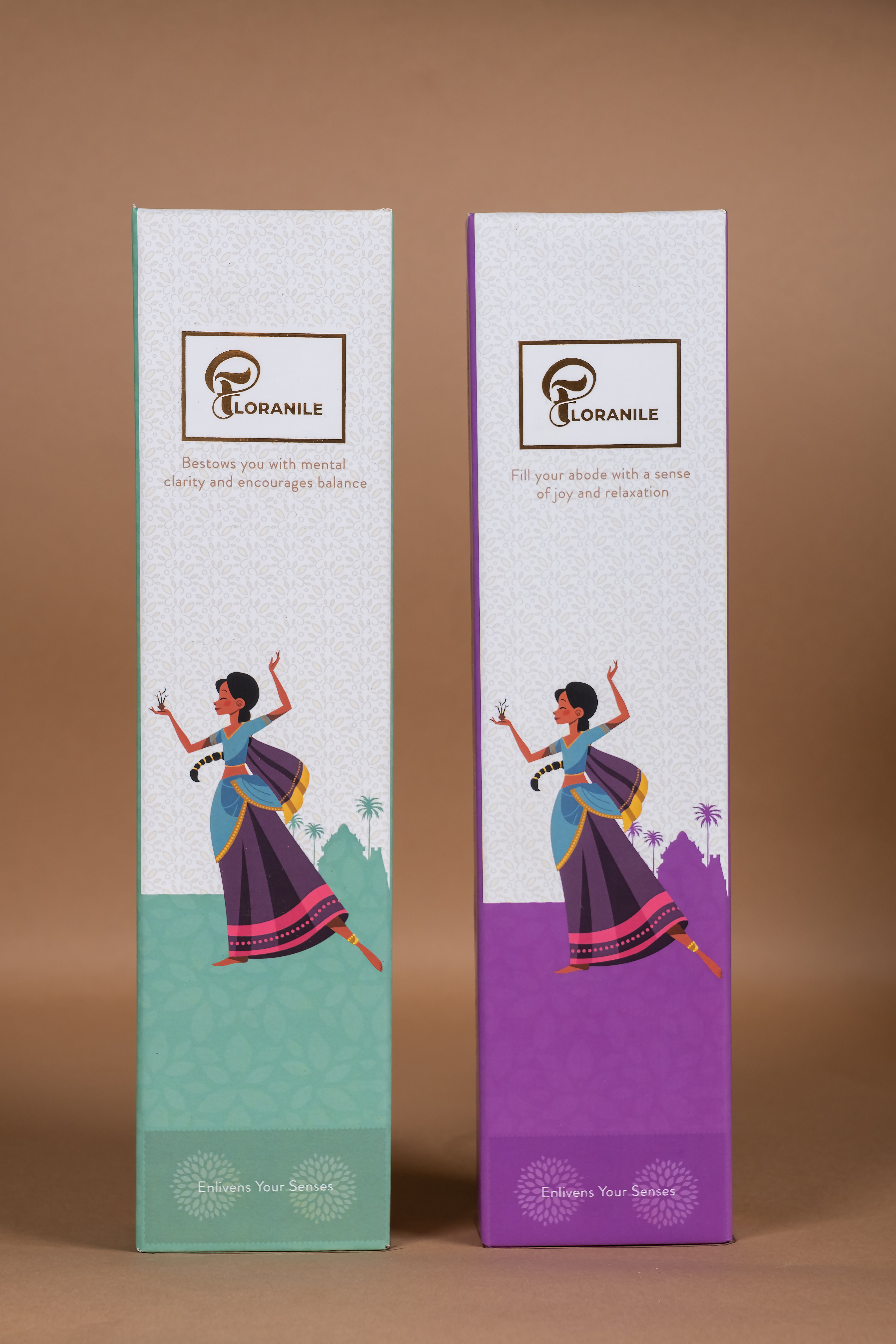 Floranile Combo Pack ( Patchouli & Eucalyptus ) - Organic Incense Sticks | 100% Hand-rolled | Zero Black Smoke | 70 Sticks