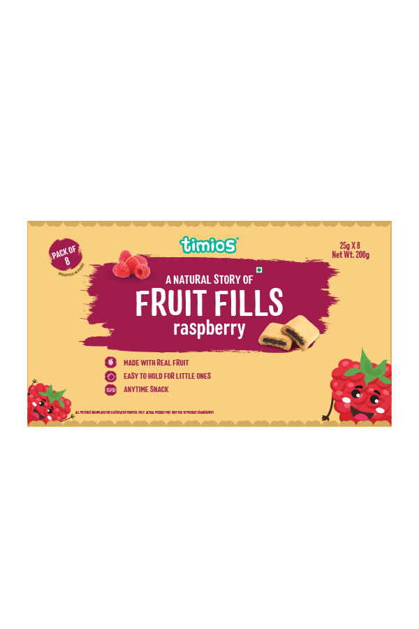 Fruit Fills Soft Baked Fruit Bars- Raspberry | Made with Real Fruits and Organic Whole Grains
