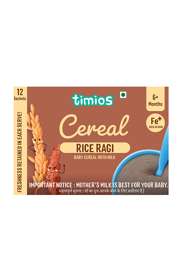 Baby Cereal with Milk, Rice& Ragi- from 6+Months|Insant and Healthy Food for Babies|300gm