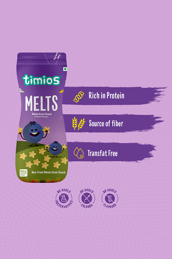 Blueberry Flavored Melts | Healthy & Natural| Pack of 2