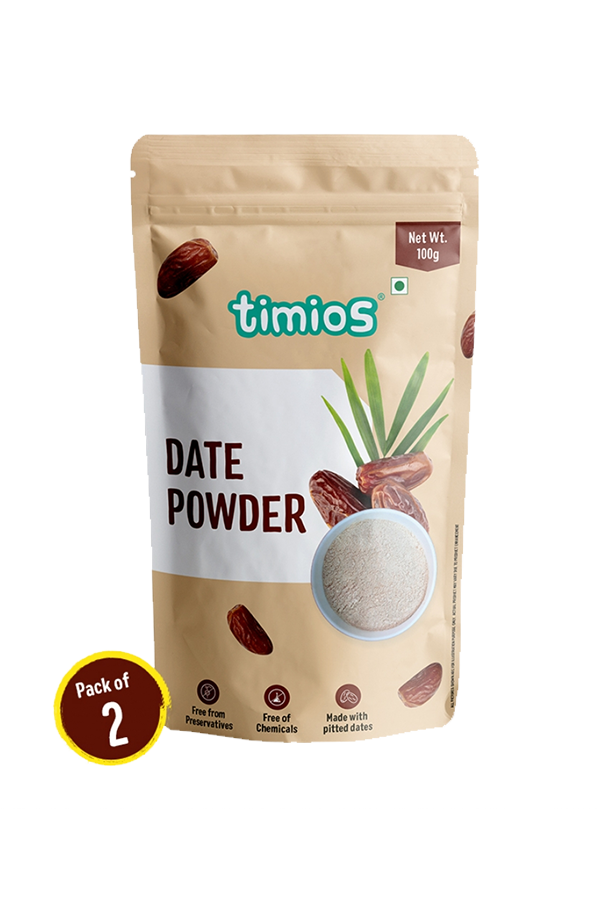 Superfoods Organic Date Powder(Pack of 2)-Nutritious Natural Sweetener| Rich in Fibre and Ant