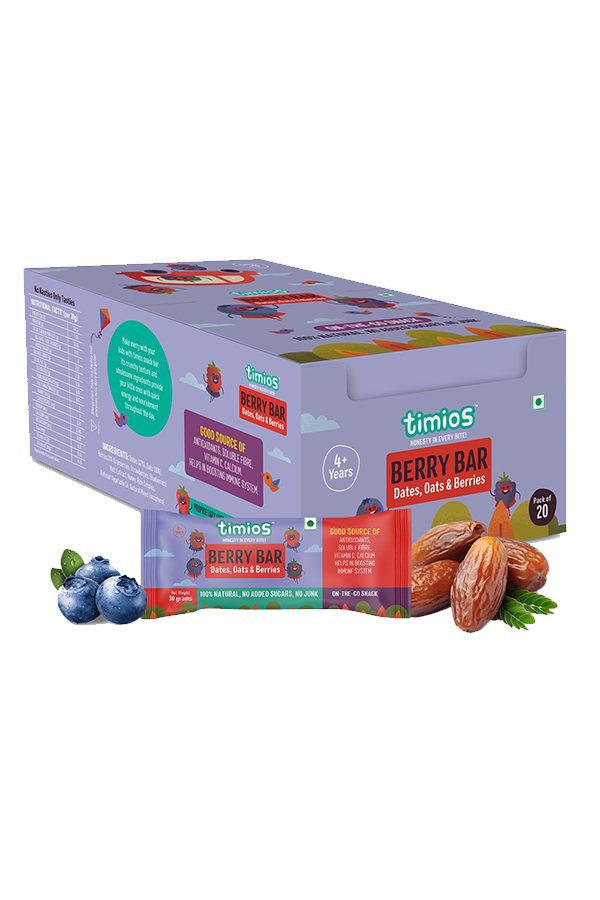 Berry Bars | Healthy Energy Bar Snack | Pack of 20