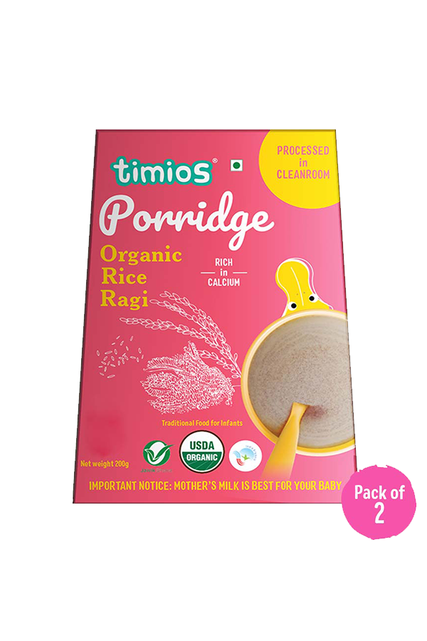 Organic Rice & Ragi Porridge| Healthy and Nutritious|400g(Pack of 2)