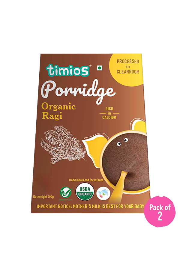 Organic Ragi Porridge| Healthy and Nutritious| 400g(Pack of 2)