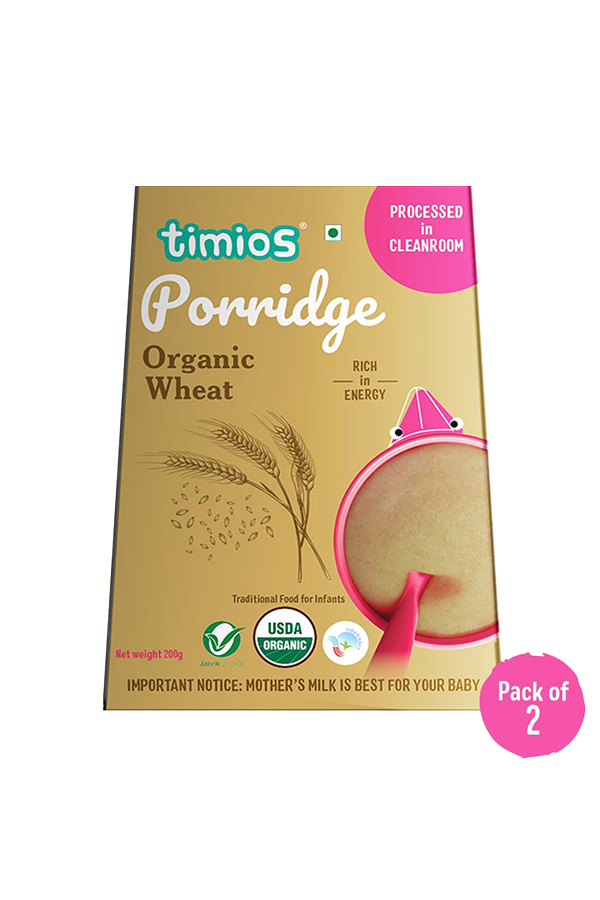 Organic Wheat Porridge| Healthy and Nutritious|400g(Pack of 2)