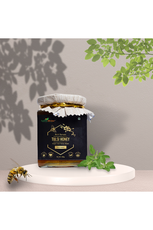 Rich Syrupy Tulsi Honey 350g (Pack of 1)