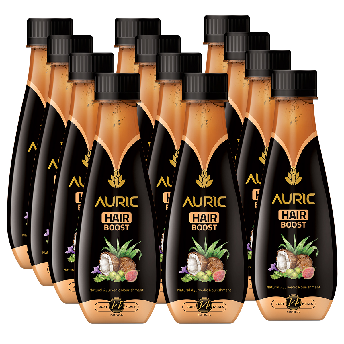 Hair Care Drink | Natural Ayurvedic Juice for Hair Fall - 12 Bottles