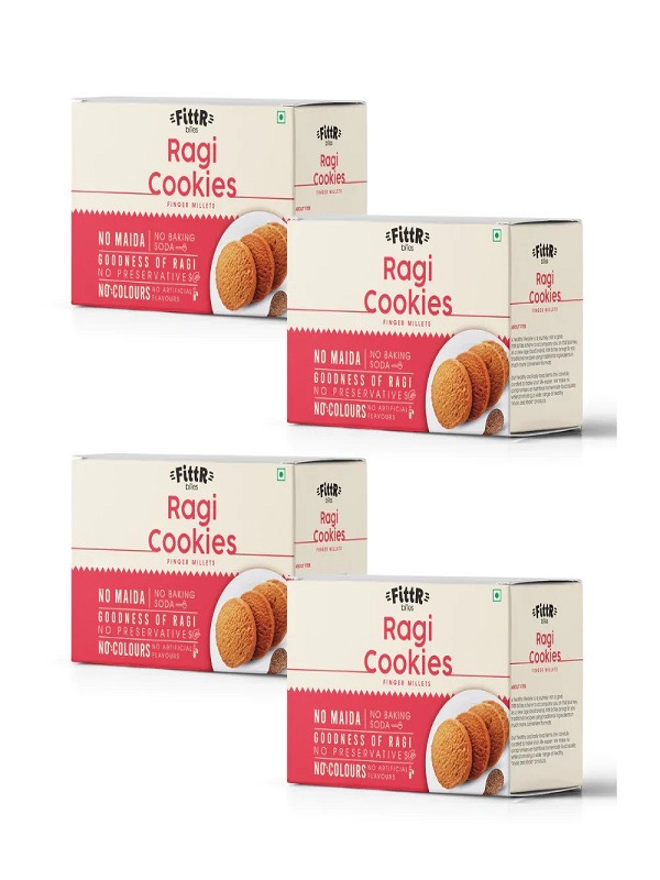Ragi Or Nachni ( Finger Millet) Cookies - Pack Of 4