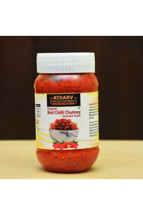 Organic Red Chilli Chutney (Non Galic)