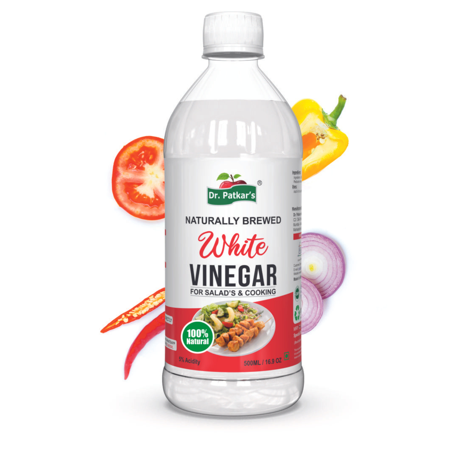 Naturally Brewed White Vinegar 500gm