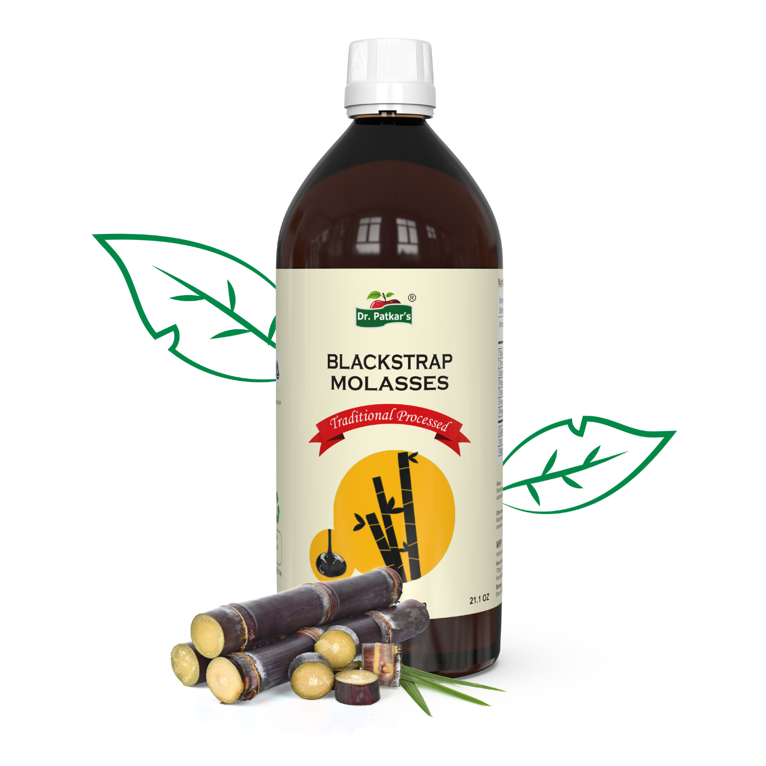Dr. Patkar's Blackstrap Molasses All Natural Premium Quality Kakvi Sheera Raab Jaggery Syrup, 600gm