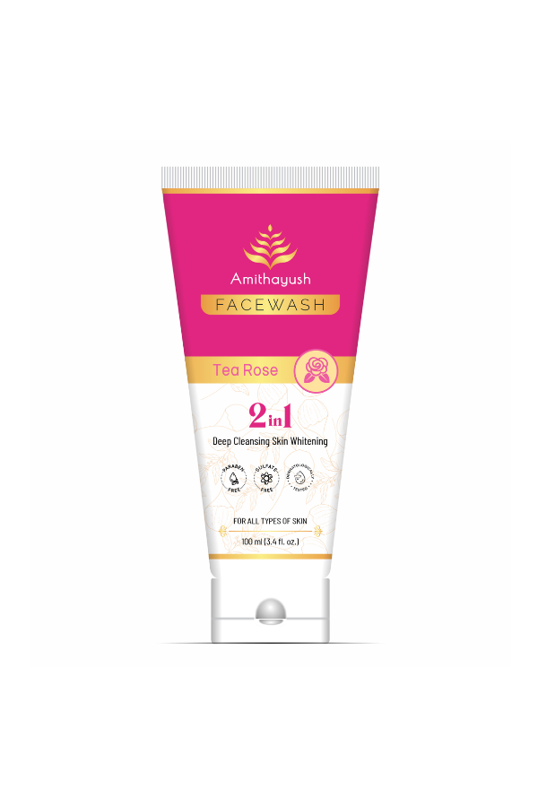 AMITHAYUSH TEA ROSE FACE WASH