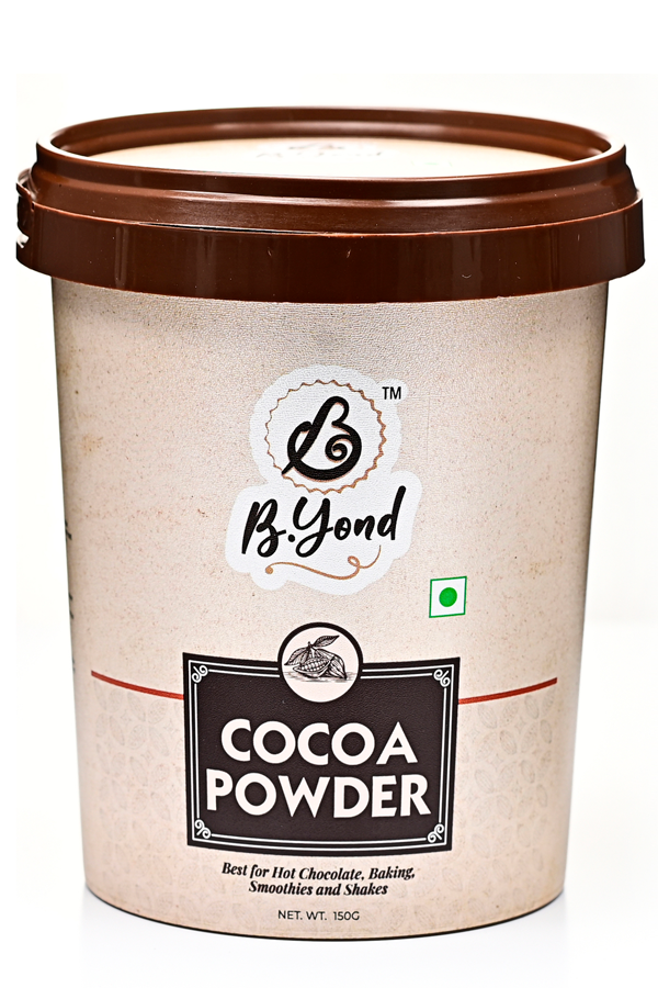 Byond Cocoa Powder, 150g, Unsweetened, Dutched (Alkalised), Dark Brown Colour