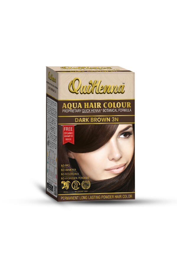 Aqua Powder 3N Dark Brown Hair Color For Unisex