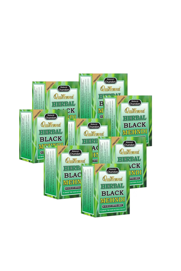 Herbal Black Mehndi For All Hair Type 65gm Pack Of  8