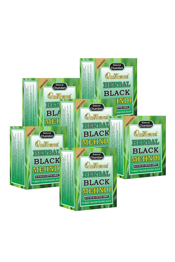 Herbal Black Mehndi For All Hair Type 65gm Pack Of 6