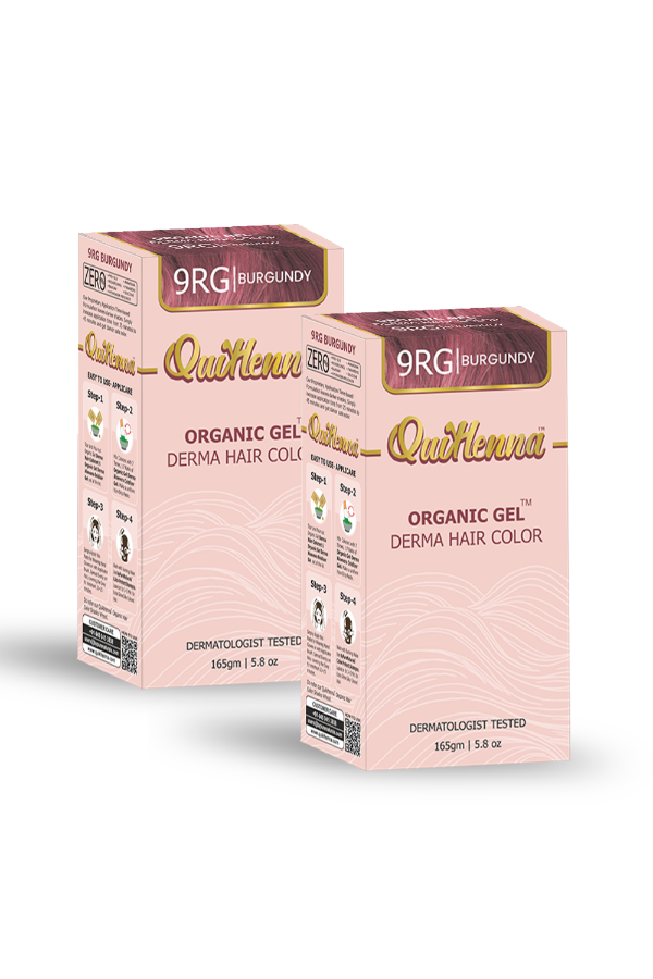 Derma Gel Hair color- 9RG Burgundy m (Pack of 2)