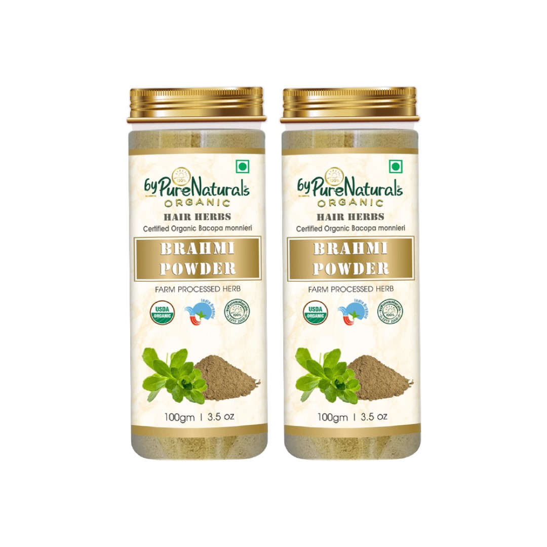 Natural Herbal Organic Brahmi Powder pack of 2