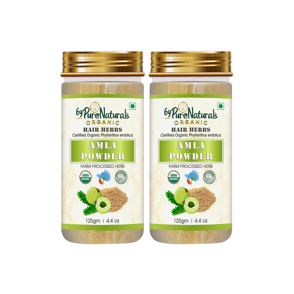 Natural Herbal Organic Amla Powder  pack of 2