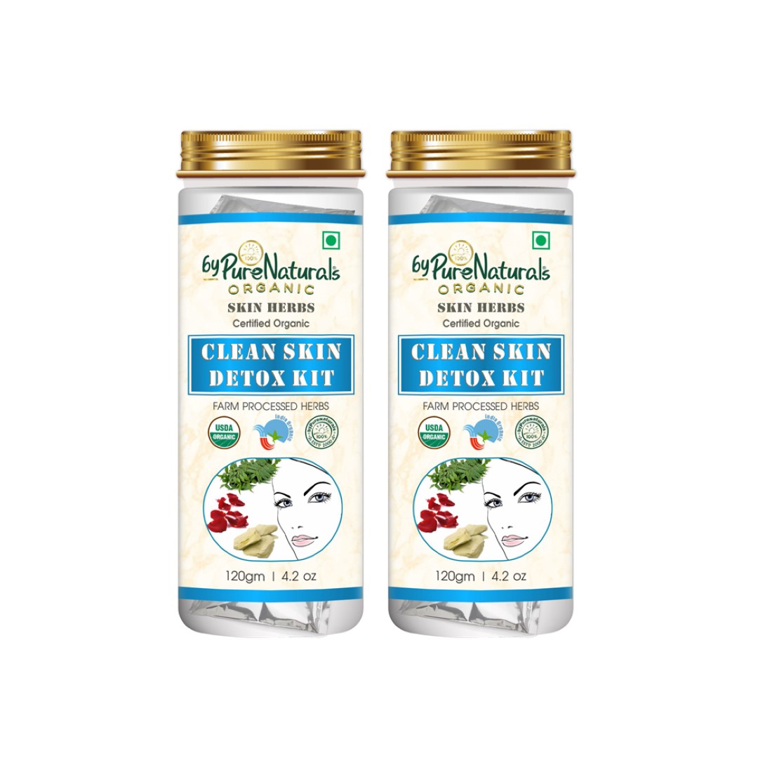 Natural Herbal Organic Clean Skin Detox Kit  pack of 2