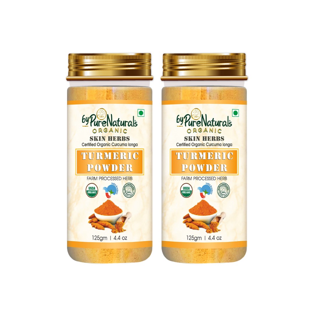 Natural Herbal Organic Turmeric Powder  pack of 2