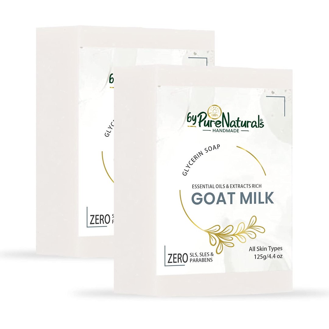Organic, Mesmerizing, and Natural Glycerin Made Goat Milk Soap For Men Women Pack of 2