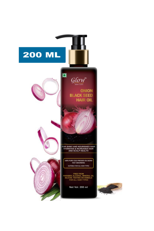Onion Hair Oil With Black Seed Oil Extracts Helps Control Hair Fall 200 Ml