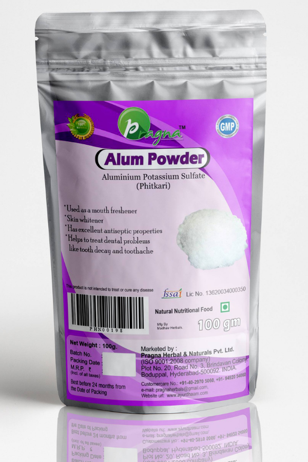 Alum Powder (Fitkari) pack of 2