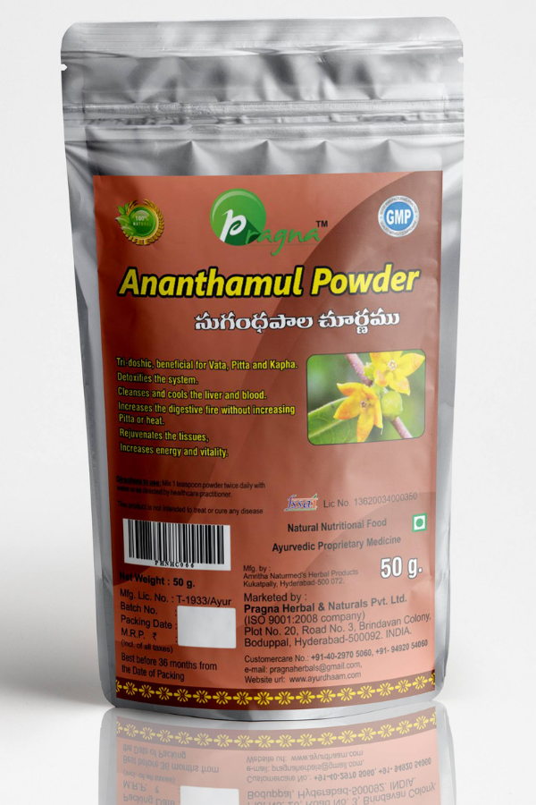 Ananthamul (Sugandha palu) Powder