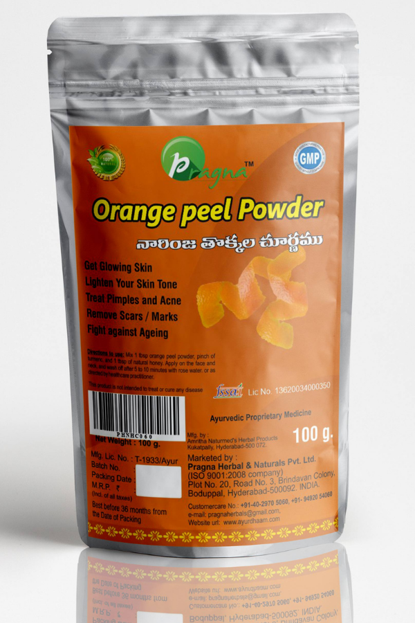 Orange peel powder pack of 2