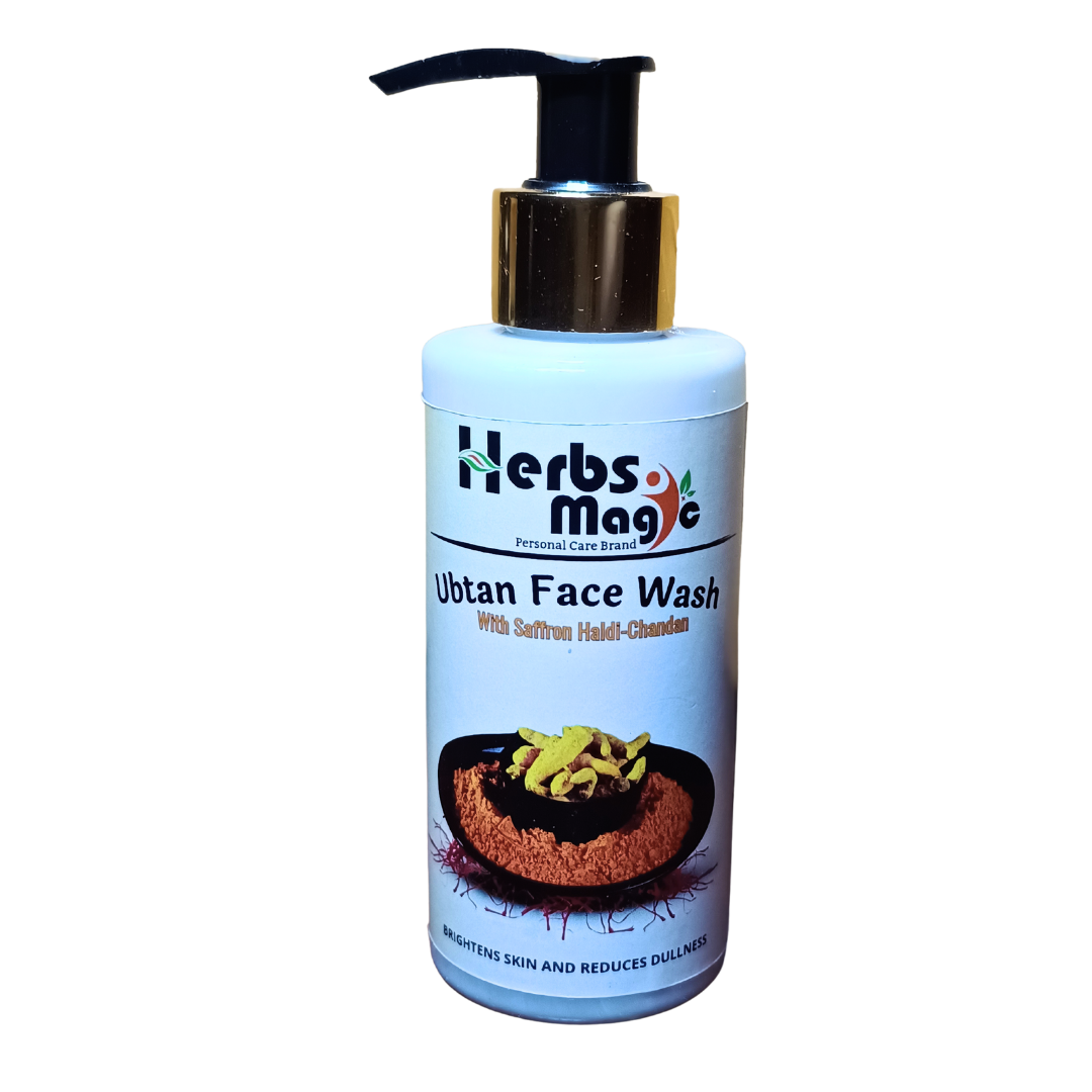 Herbs Magic Ubtan Face Wash for All Skin Type with Turmeric & Saffron for Skin brightning and Tan removal