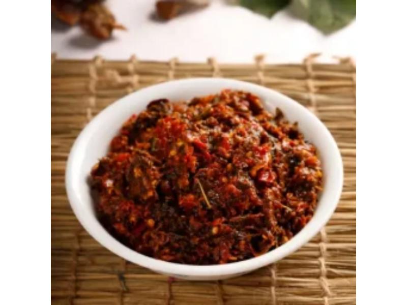 Gongura with Pandumirchi Pickle