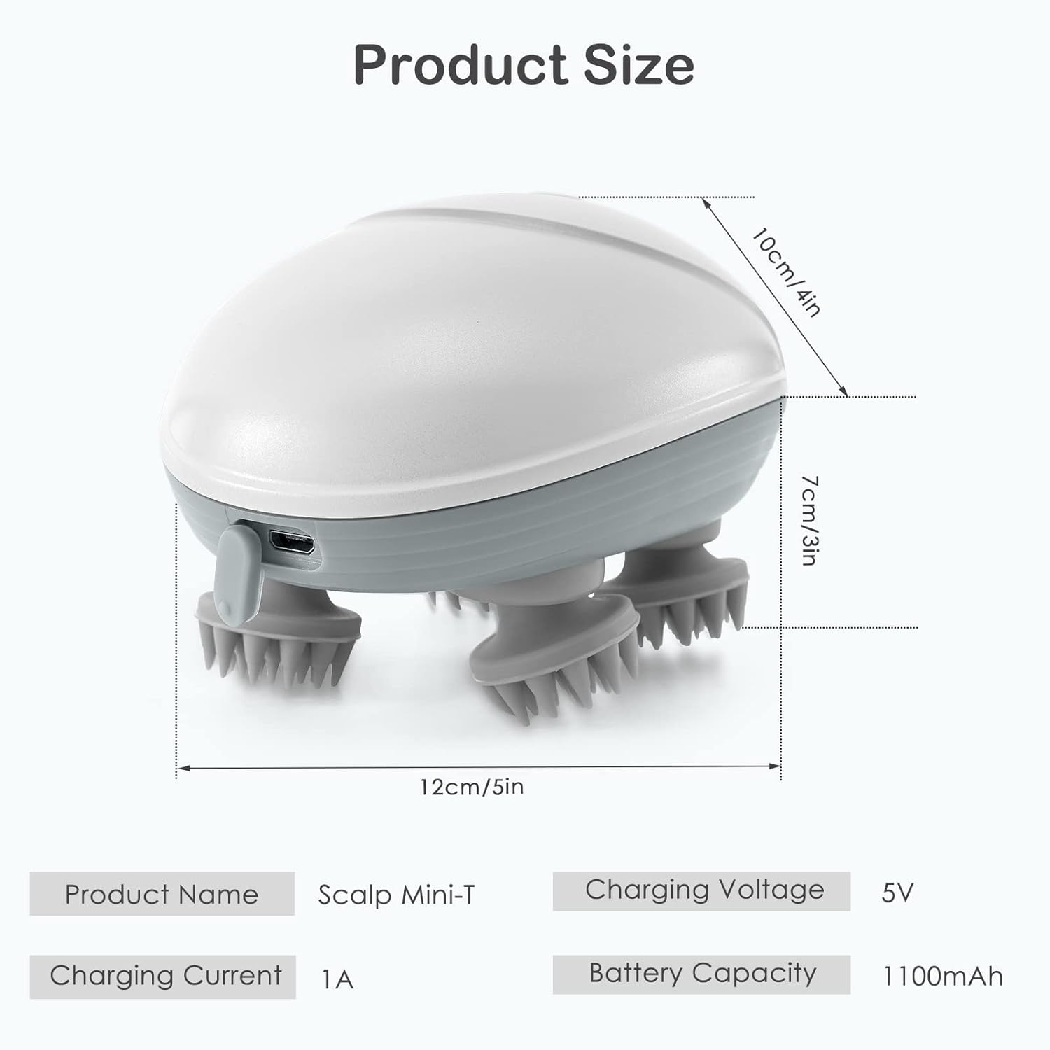 Scalp Massager | 96 Silicon Kneading Points with Detachable Heads | Scalp, Body & Head Massager for Hair Growth