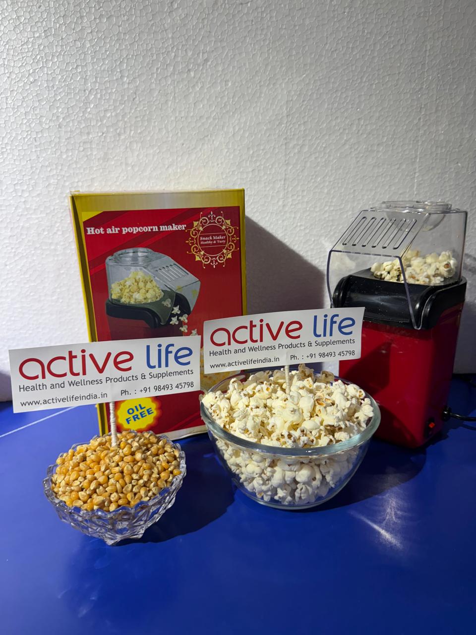 Corn Maker with Auto Popup Feature Hot Air Popcorn Machine
