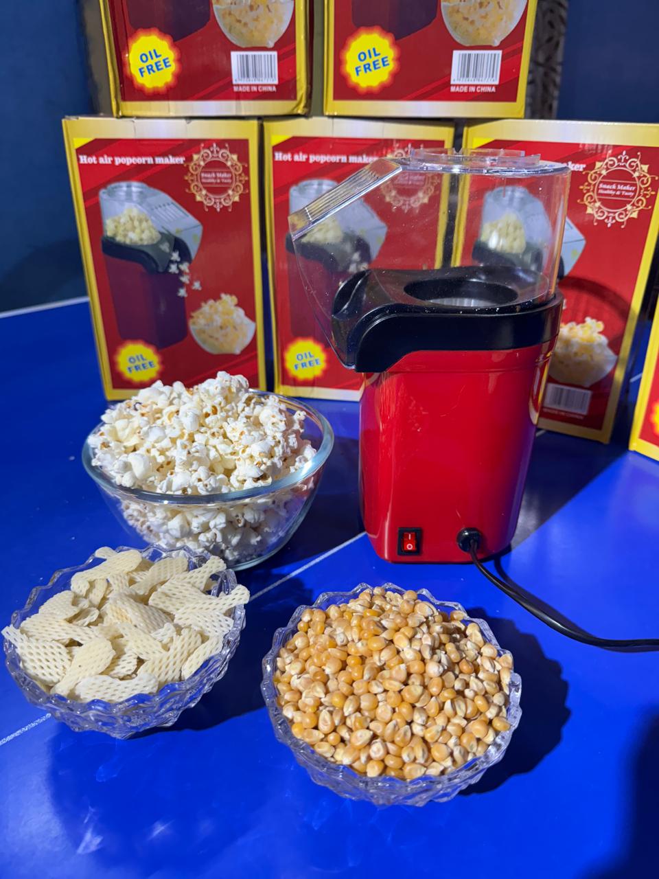 Corn Maker with Auto Popup Feature Hot Air Popcorn Machine